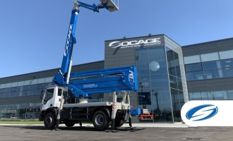 Truck mounted boom lift 37dj speed SOCAGE