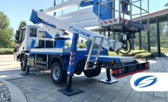 Truck-mounted boom lift 28DA SPEED bucket